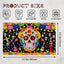 Telón Día de los Muertos 6x3.6pies calavera flores