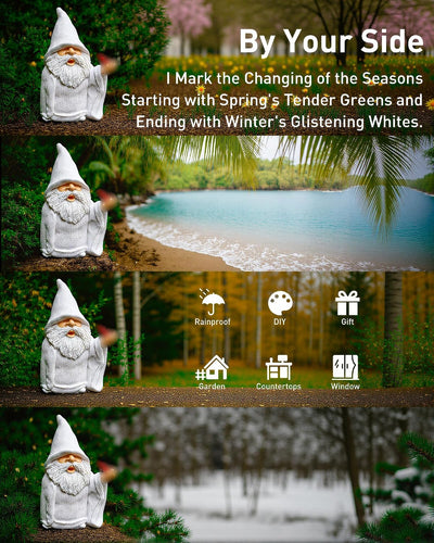 Gnomos traviesos con pipa 5.9pulg decoración jardín