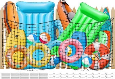 Red almacenamiento piscina 118x47pulg con 20 ganchos y 50 bridas