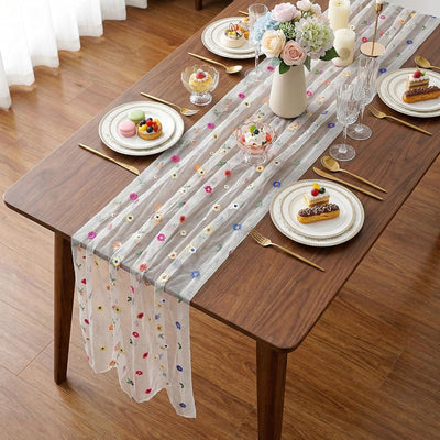 Camino mesa gasa champán estilo bohemio 10ft decoración boda