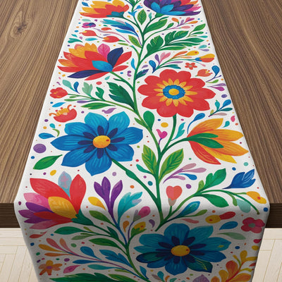 Decoraciones del Cinco de Mayo camino de mesa floral mexicano