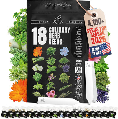 Kit semillas hierbas culinarias tolerantes al frío 4100uds