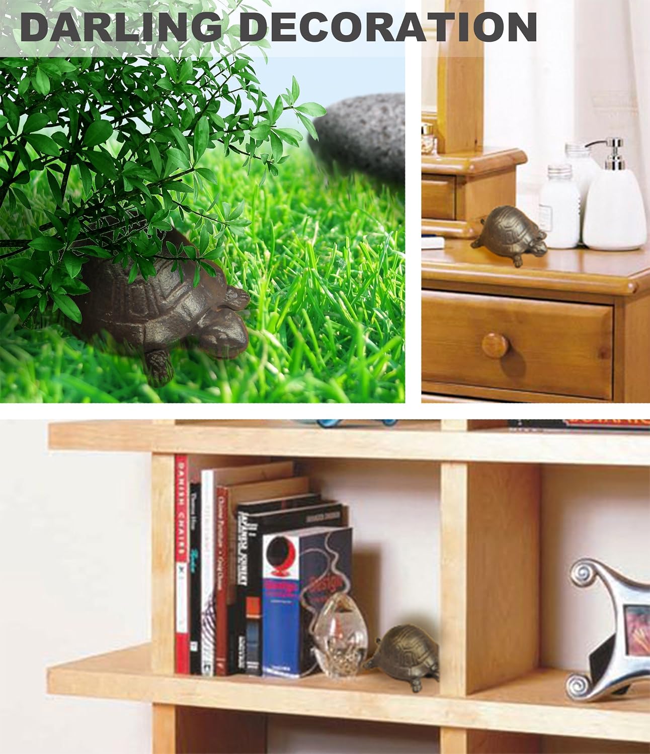 Ocultador llaves hierro fundido decoración jardín tortuga