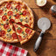Rueda cortadora de pizza de acero inoxidable con protector de dedo
