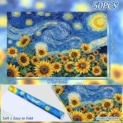 Mantel de mesa floral para fiestas 11 x 17 pulgadas