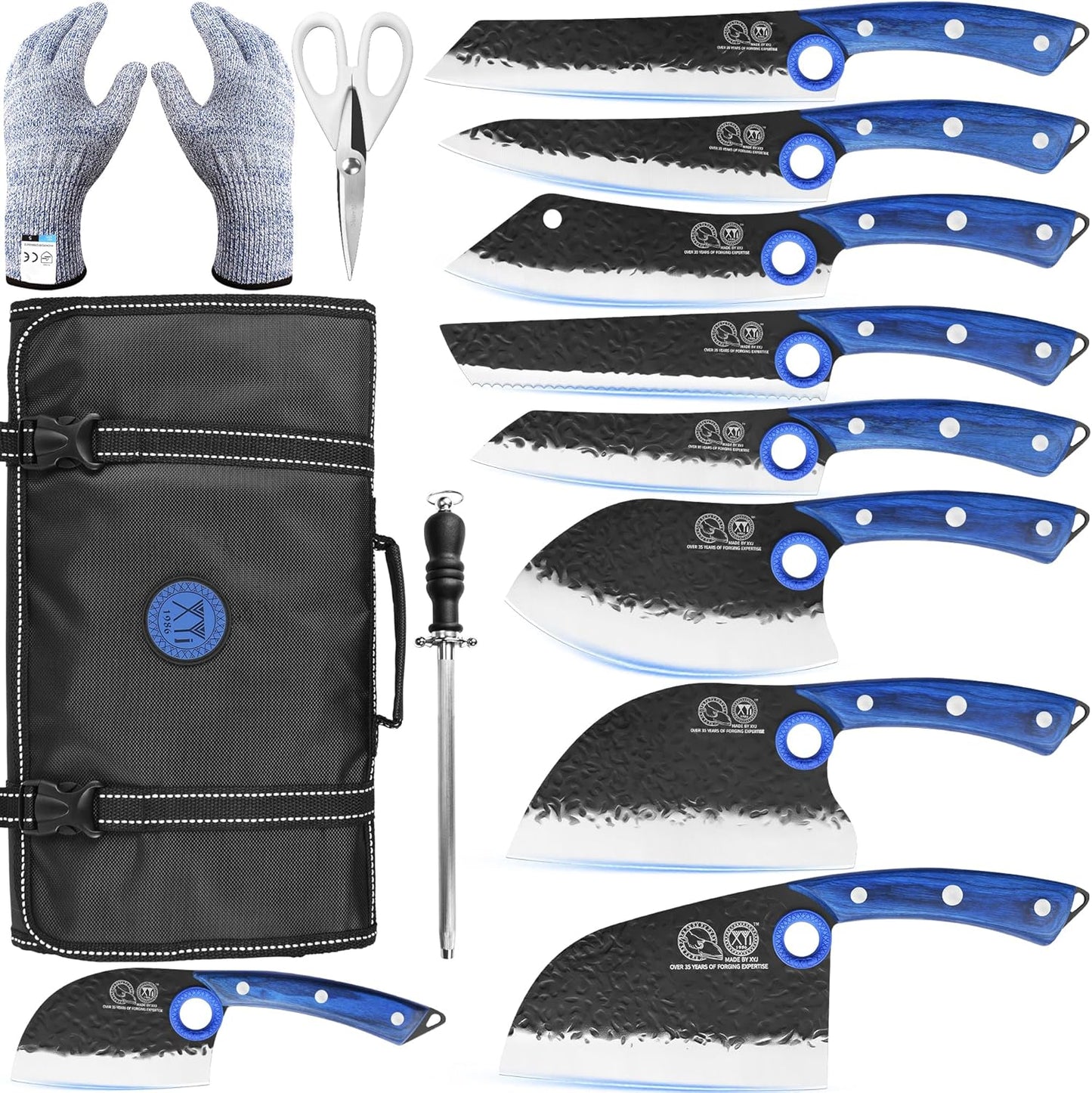 Set Cuchillos Chef Acero Alto Carbono con Bolsa