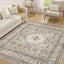 Alfombra cuadrada vintage 6x6ft para sala y dormitorio