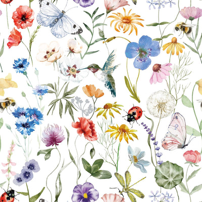 Papel tapiz floral botánico autoadhesivo extraíble para dormitorio
