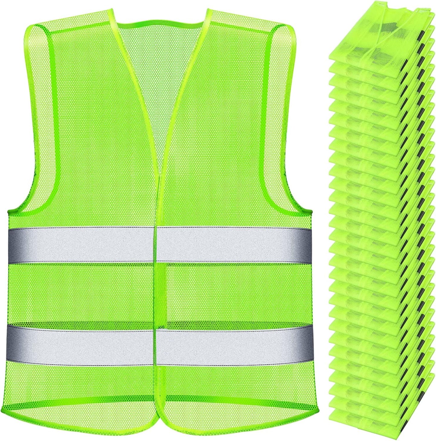 Chaleco seguridad reflectante ajustable para trabajo al aire libre