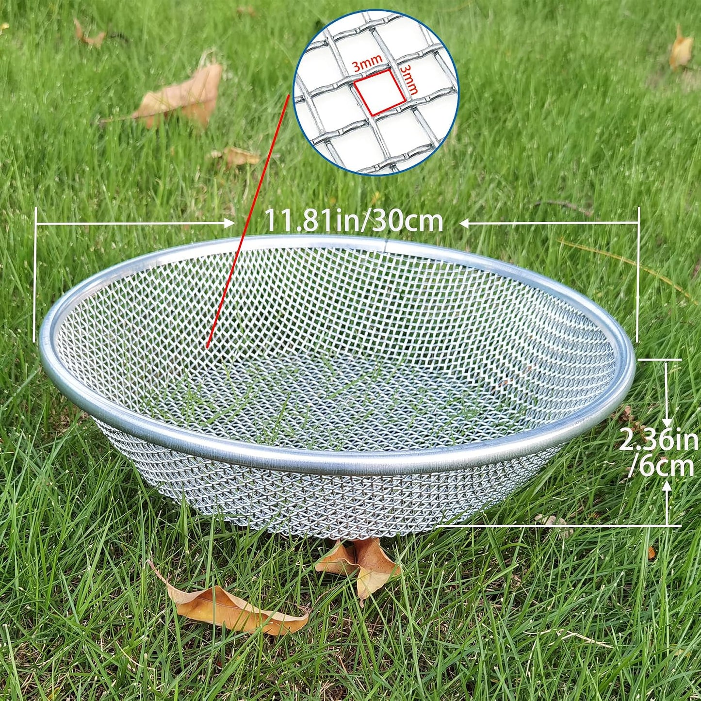 Tamiz compost arena para cubos 5gal 1/8pulg