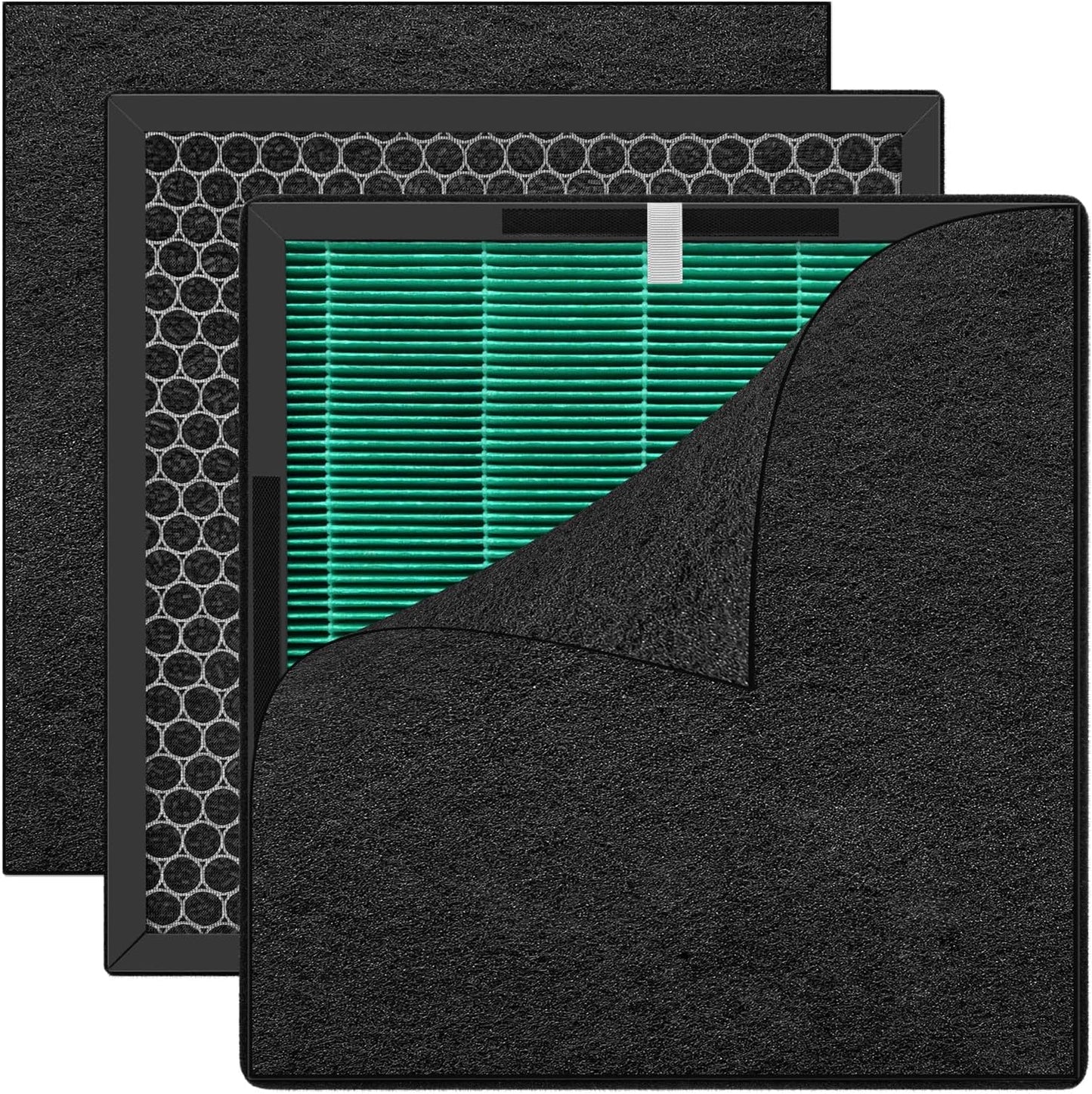 Filtro H13 Evalit ET066 HEPA lavable 3 etapas mascotas paq 2