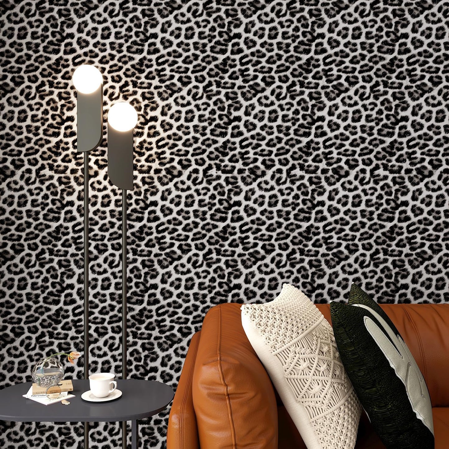 Papel tapiz leopardo autoadhesivo para muebles dormitorio baño