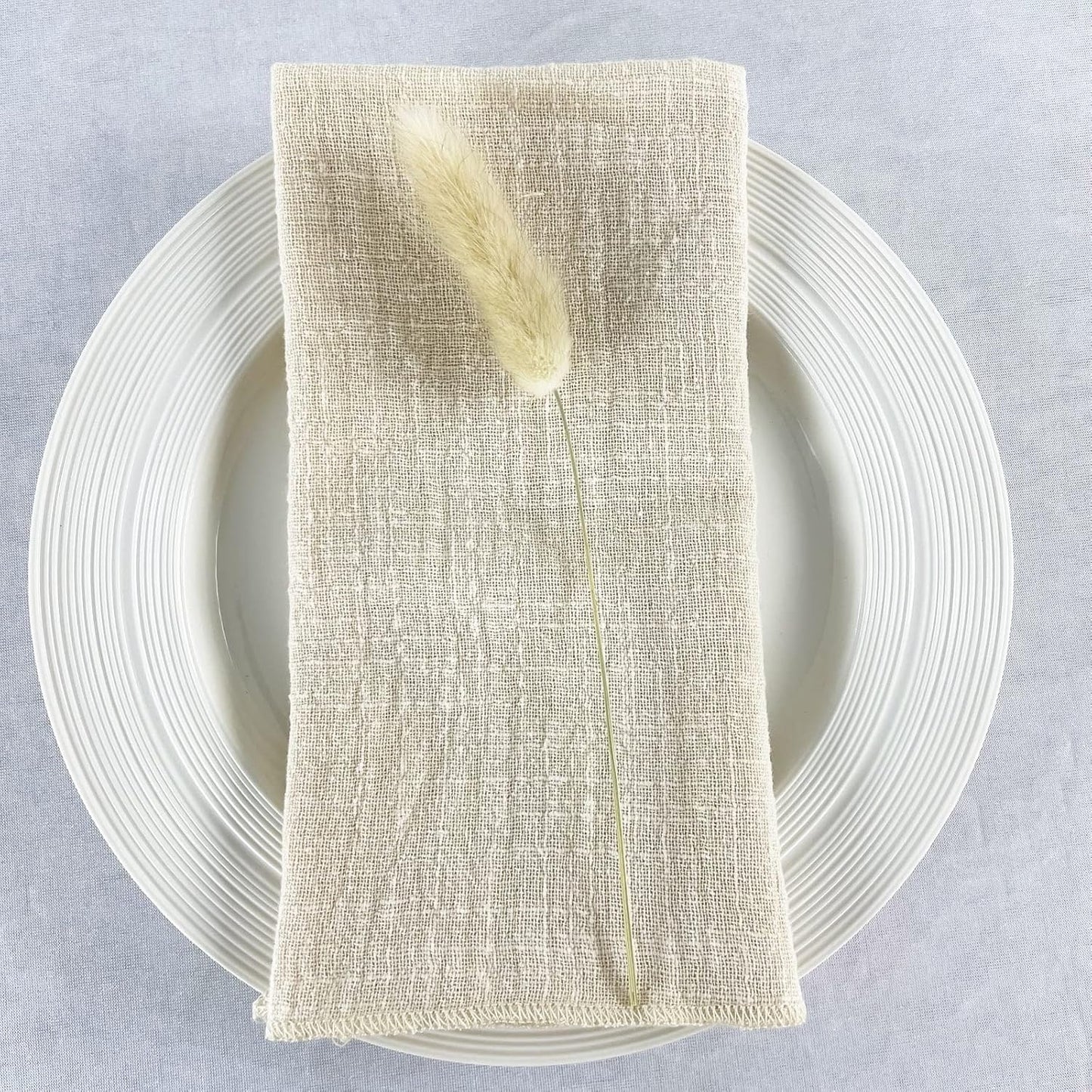 Servilletas de tela de gasa 16 x 16 pulgadas 100% algodón suave paquete de 6