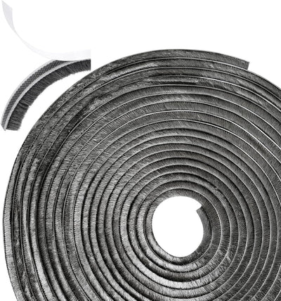 Burlete cepillo 33pulg x0.35pulg autoadhesivo para puertas