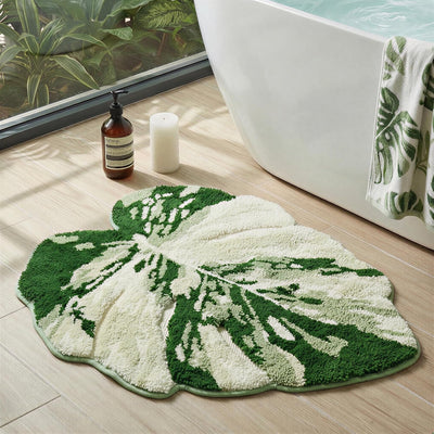 Tapete baño peludo felpa 23.6x26.8pulg antideslizante