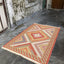 Alfombra reversible lavable algodón 2.6x6.5pies amanecer luz