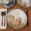 Juego 16 Pzas Vajilla Porcelana Diseño Hojas Multicolor