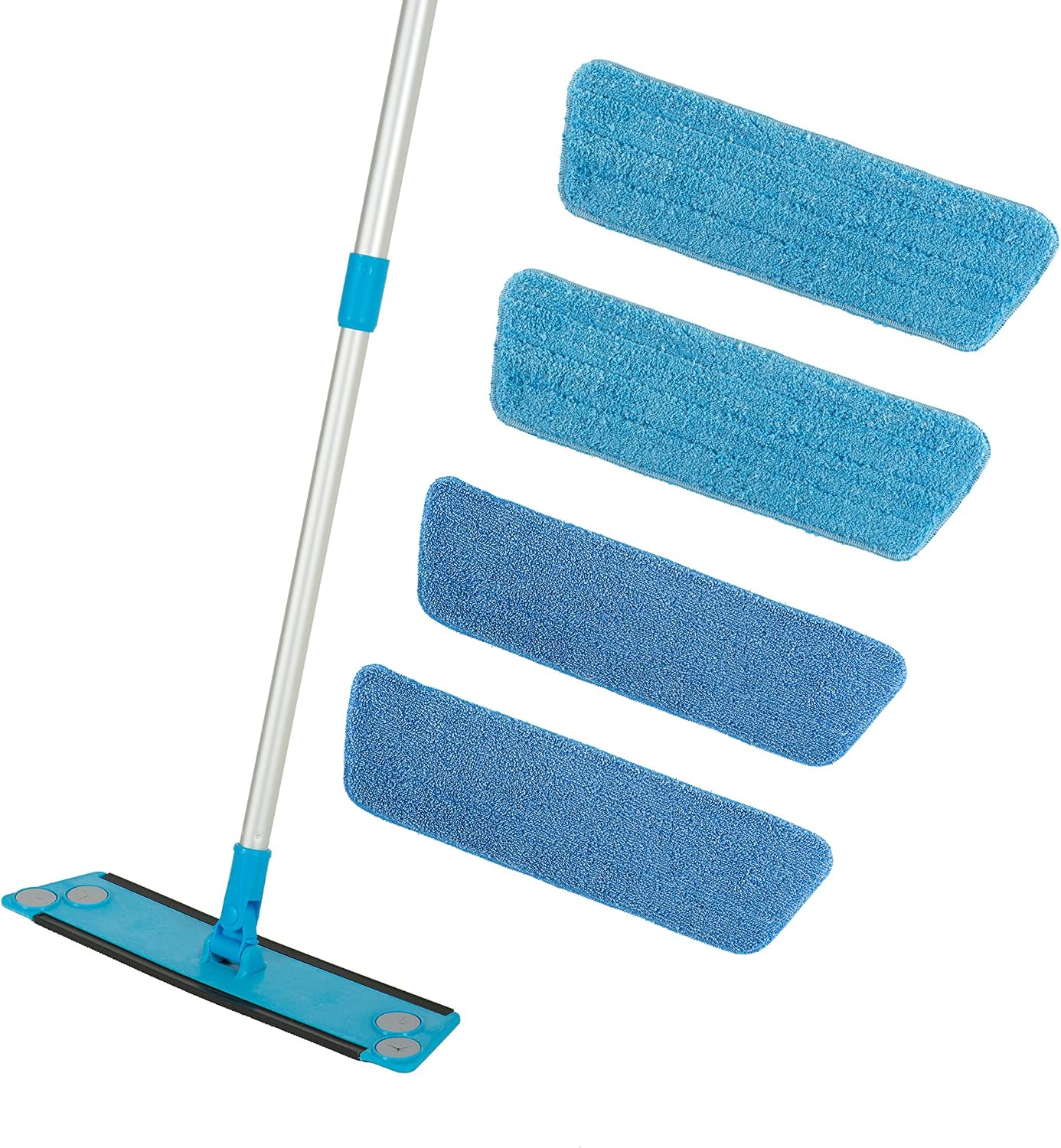 Kit trapeador microfibra 4 almohadillas