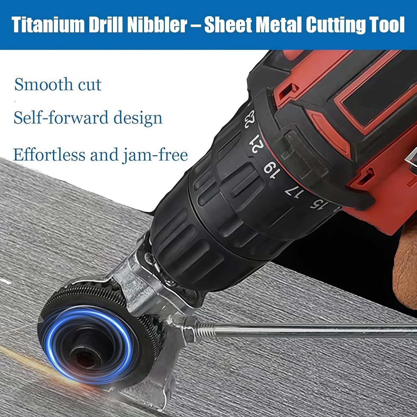 Accesorio taladro Nibbler corte metal hierro acero