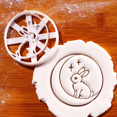 Cortador galletas conejito luna para Pascua y Tsukimi
