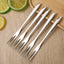 12 Tenedores Acero Inox 5pulg Postre Ostras Vajilla