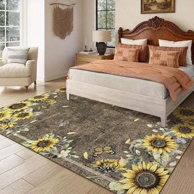 Alfombras lavables 9x12ft antideslizantes sala dormitorio