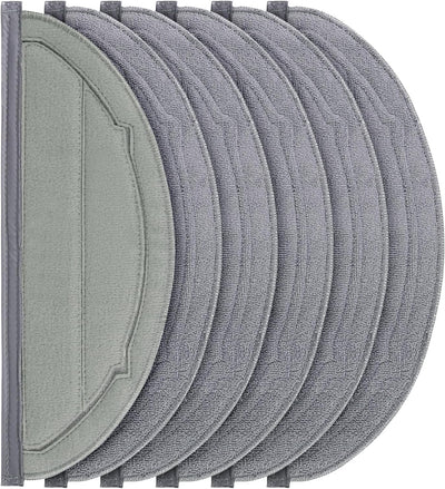 6 Pzas almohadillas reutilizables para trapeador Roborock Q10