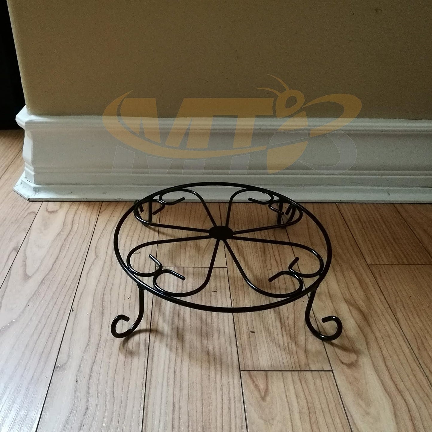 Soporte plantas 10pulg negro para macetas