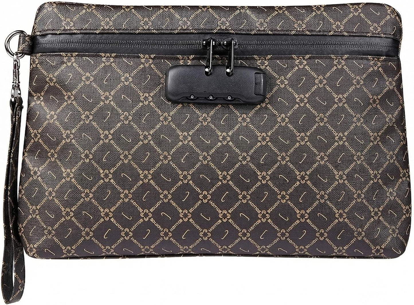 Bolsa viaje con bloqueo combinación y carbón activado marrón