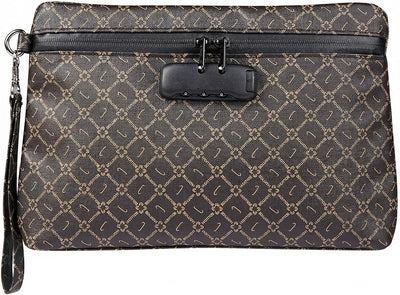 Bolsa viaje con bloqueo combinación y carbón activado marrón
