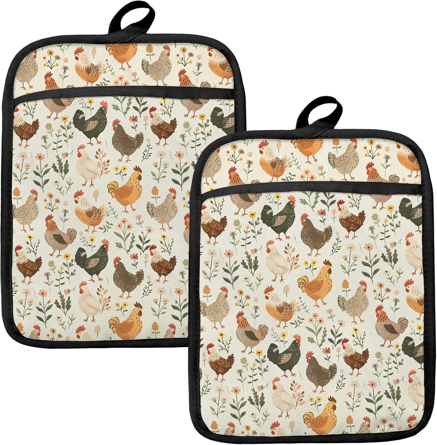 Set 2 Pzas Toalla cocina y guantes horno estilo rústico