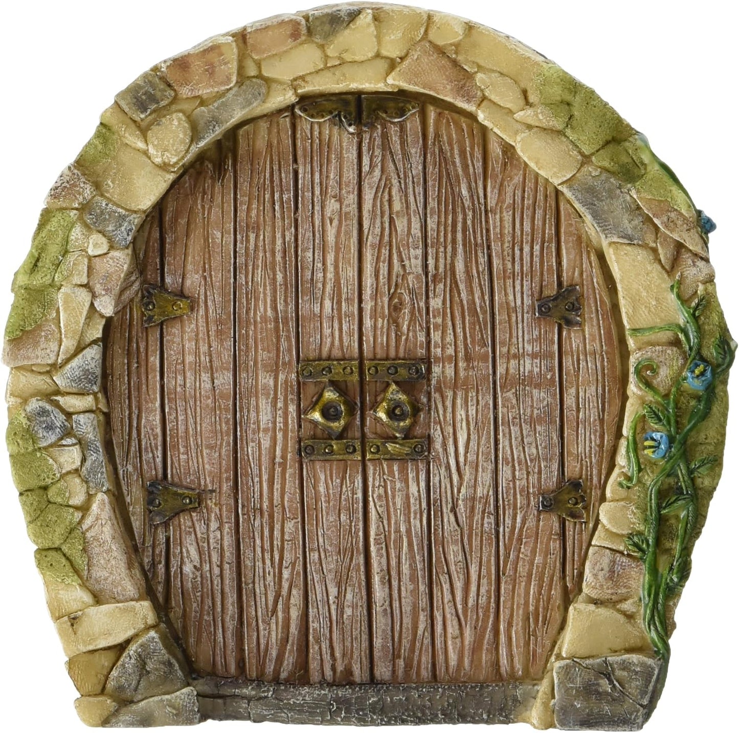 Jardín hadas Gnomo puerta casa marrón
