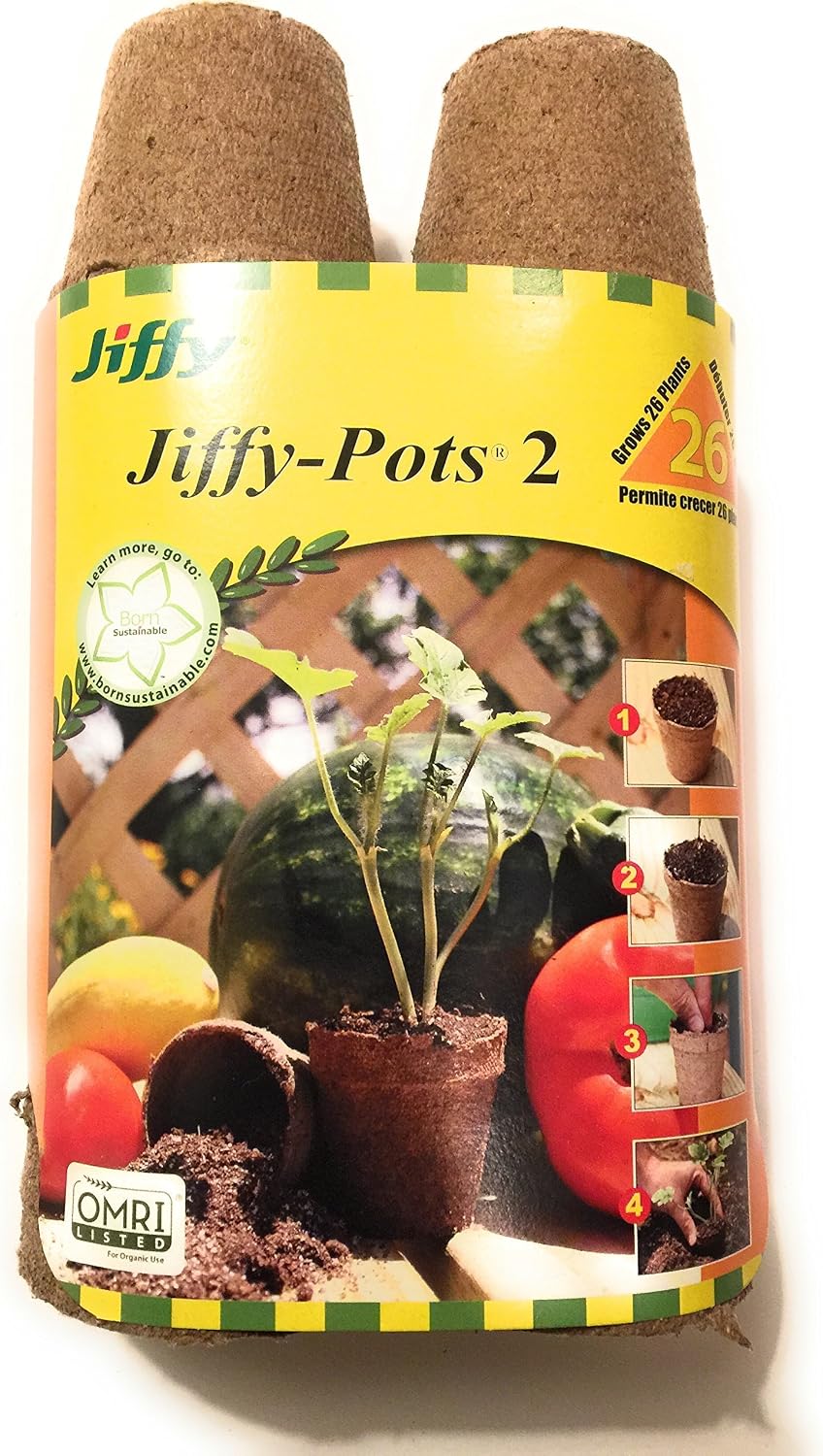 Macetas turba biodegradable 2pulg con semillas set 26