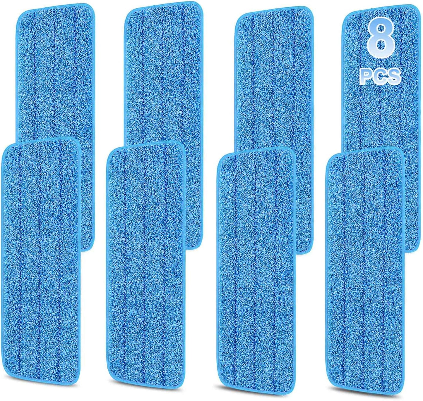 8 Pzas Almohadillas Microfibra 16.5pulg Repuesto Mopa Bona