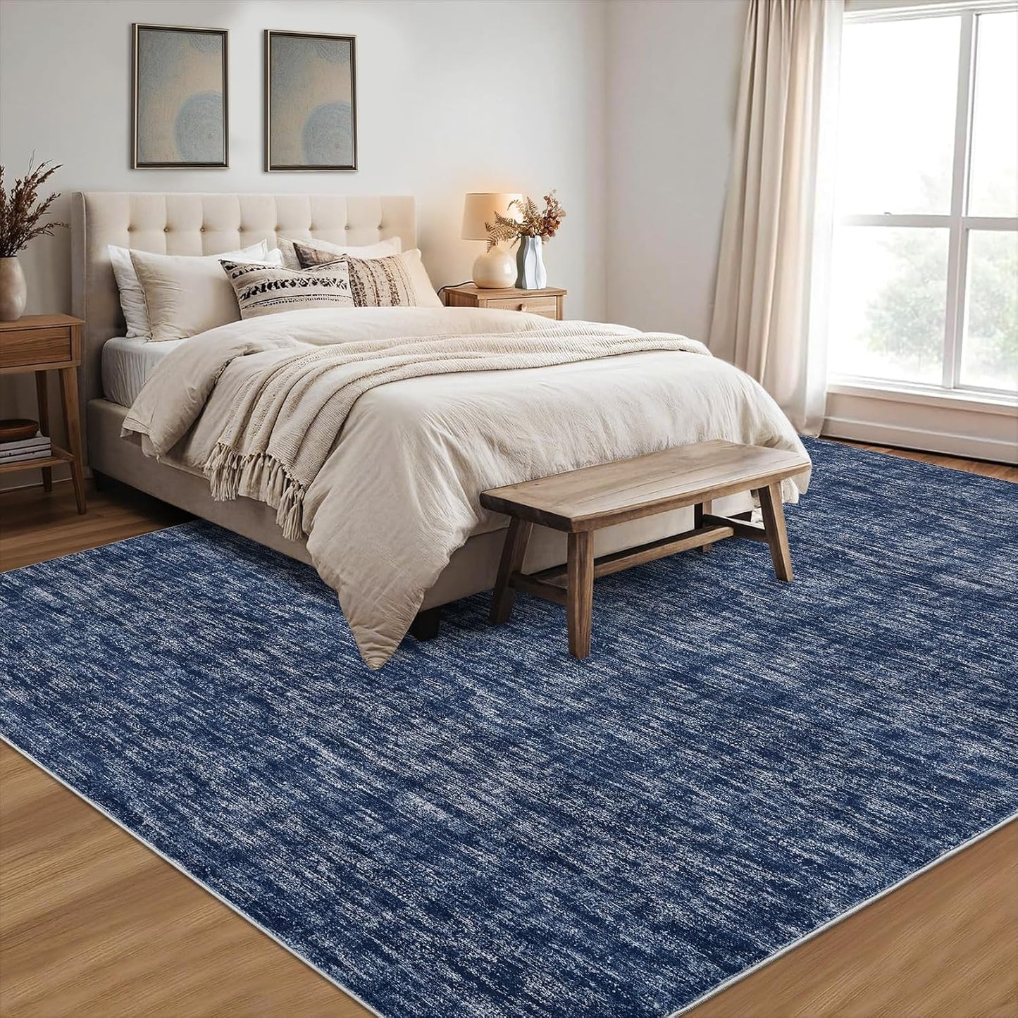 Alfombra sala 10x13ft moderna lavable antideslizante