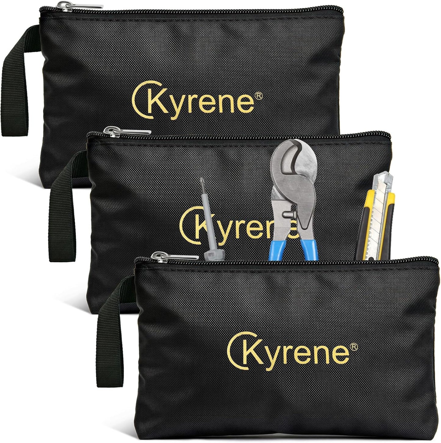 Pack 3 Bolsas Herramientas Cremallera Organizador Multiusos
