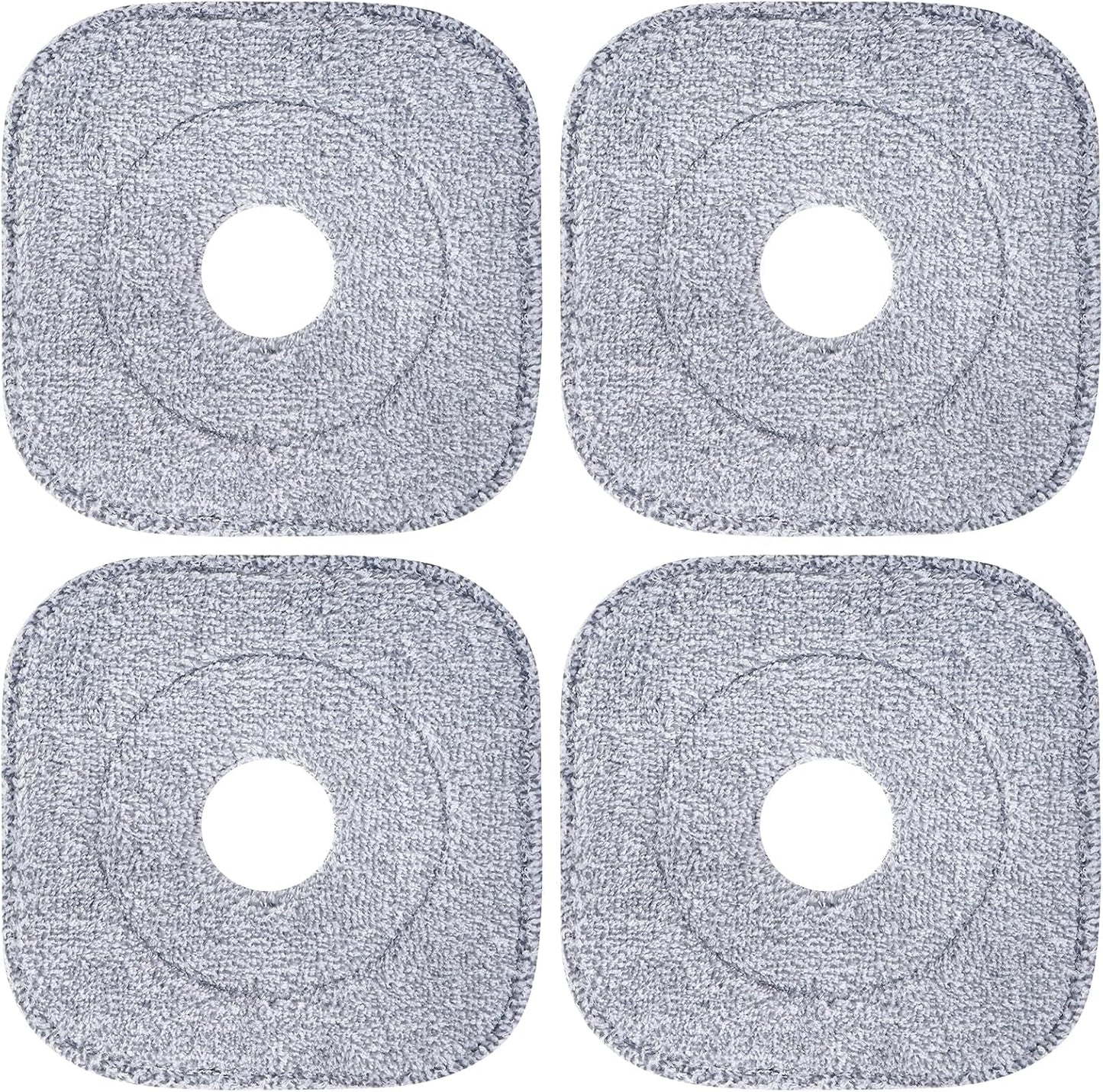 4 Pzas Almohadillas Microfibra 8.6pulg Absorbentes Comp Trapeador