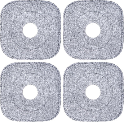 4 Pzas Almohadillas Microfibra 8.6pulg Absorbentes Comp Trapeador