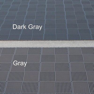 18 Tapetes Antiderrap 12x12pulg Grises 0.4pulg Grosor