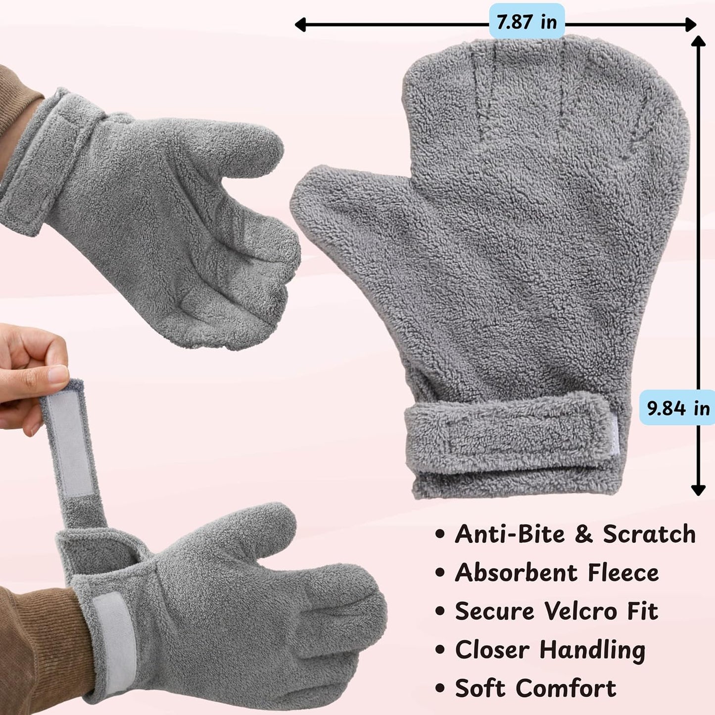 Accesorios jaula Sugar Glider 2 guantes suave 2 cucharas