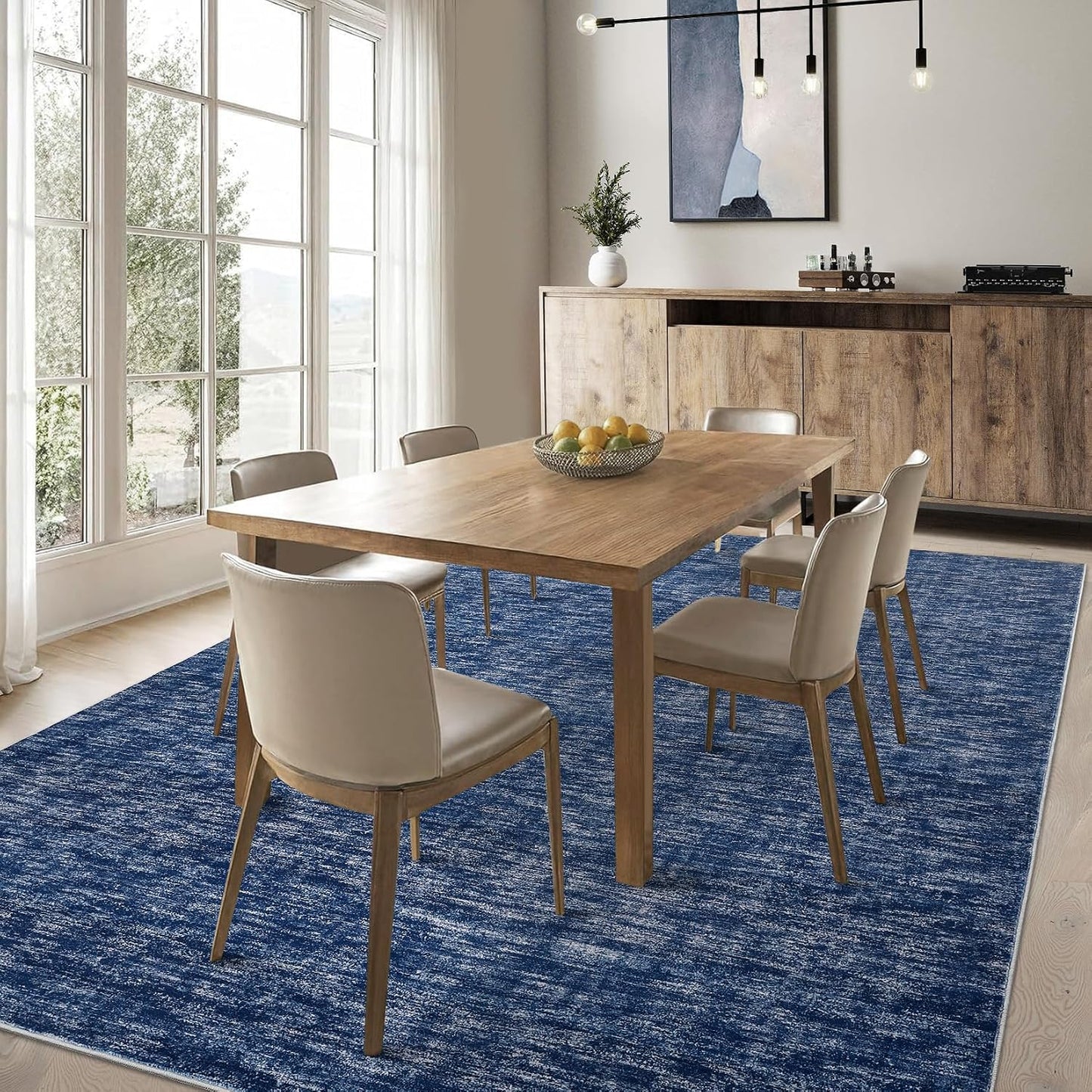 Alfombra sala 10x13ft moderna lavable antideslizante