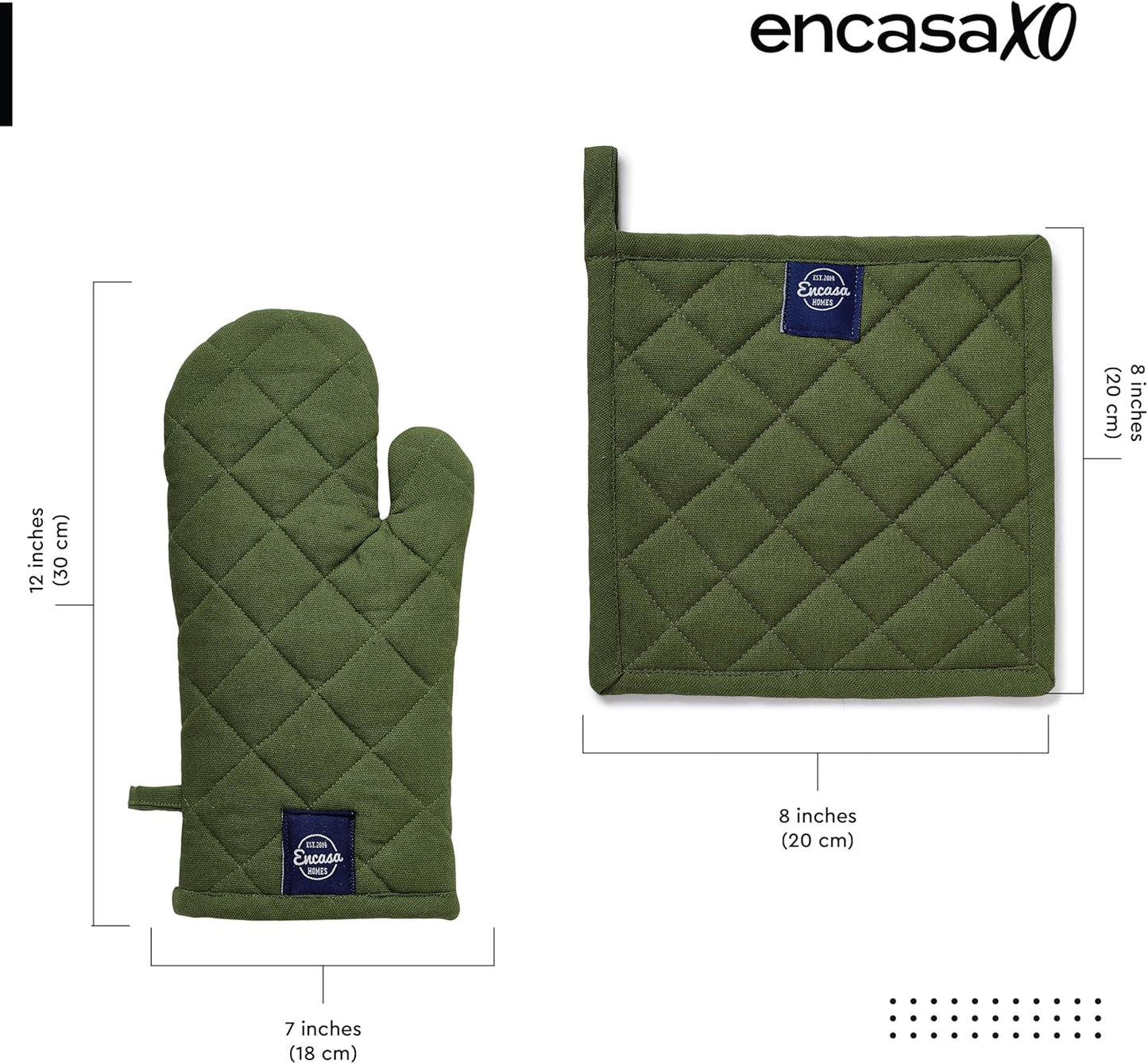 Guantes horno algodón resistente calor con bucle