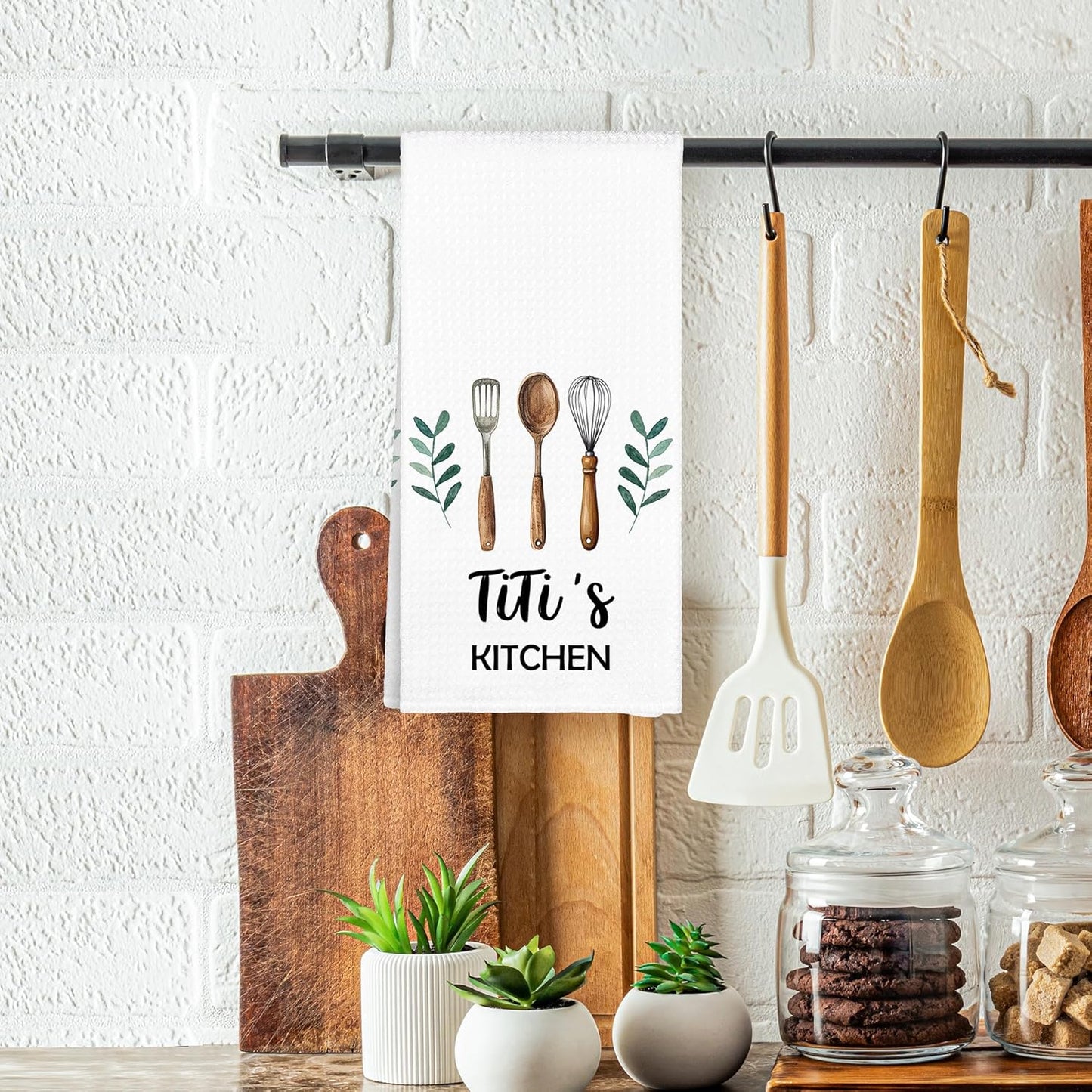 Toallas de cocina rústicas Titi's para regalo de Navidad y cumpleaños