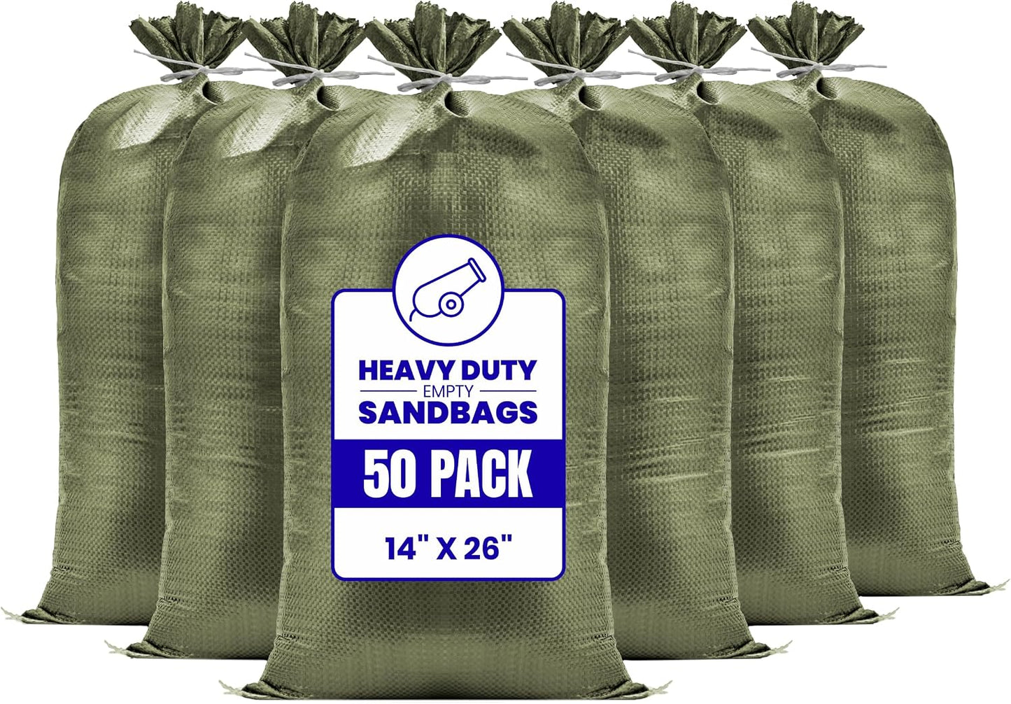 Bolsas arena resistentes UV 14x26pulg control inundaciones