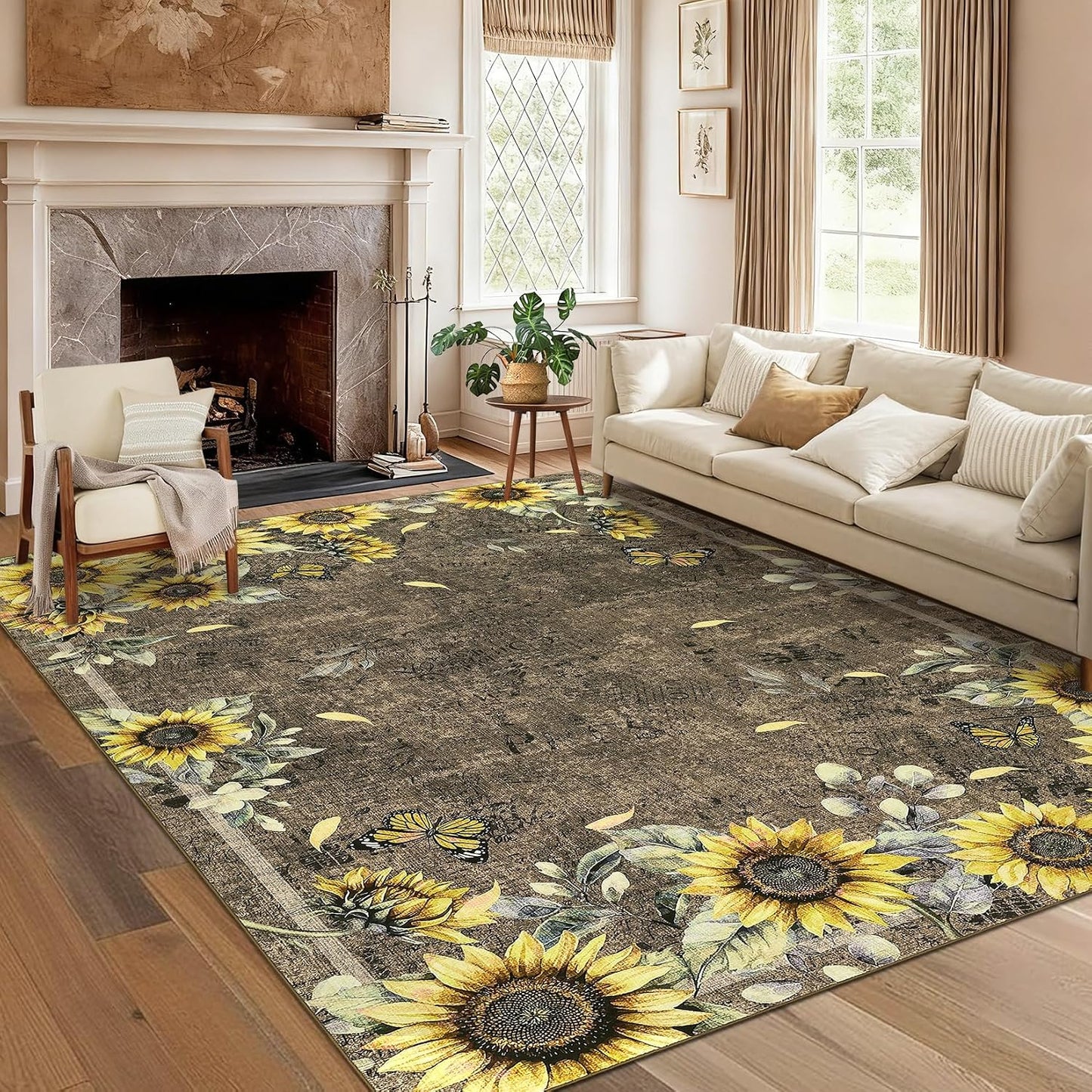 Alfombras lavables 9x12ft antideslizantes sala dormitorio