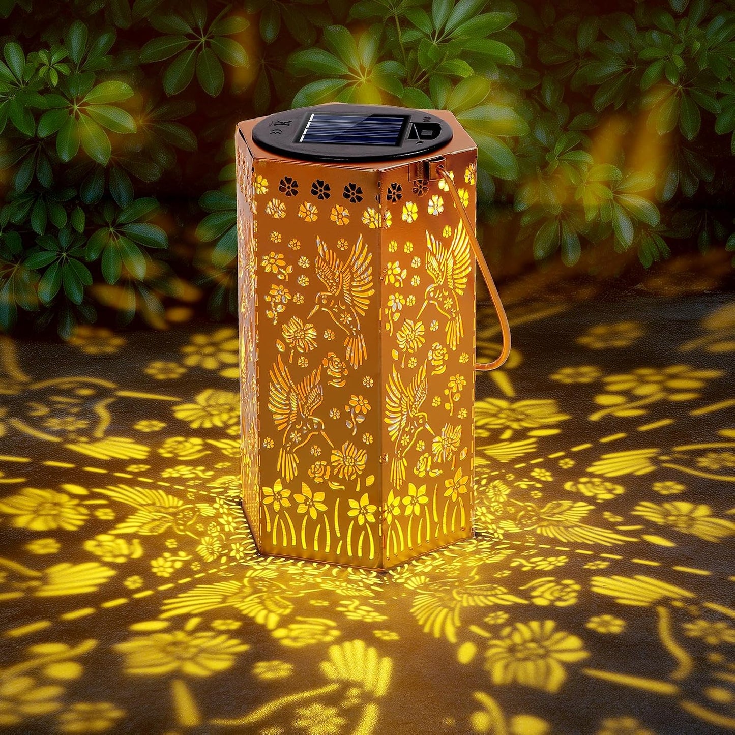 Faroles solares colgantes impermeables para jardín