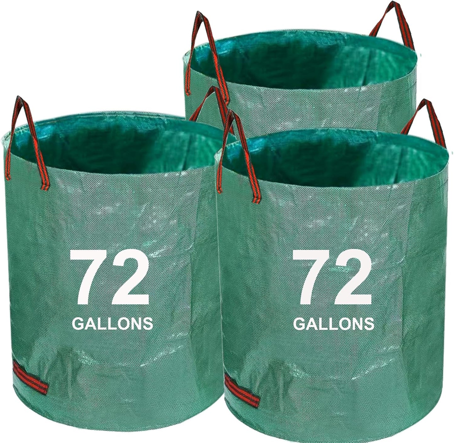 Bolsa basura jardín 72gal reutilizable con asas 3 pzas