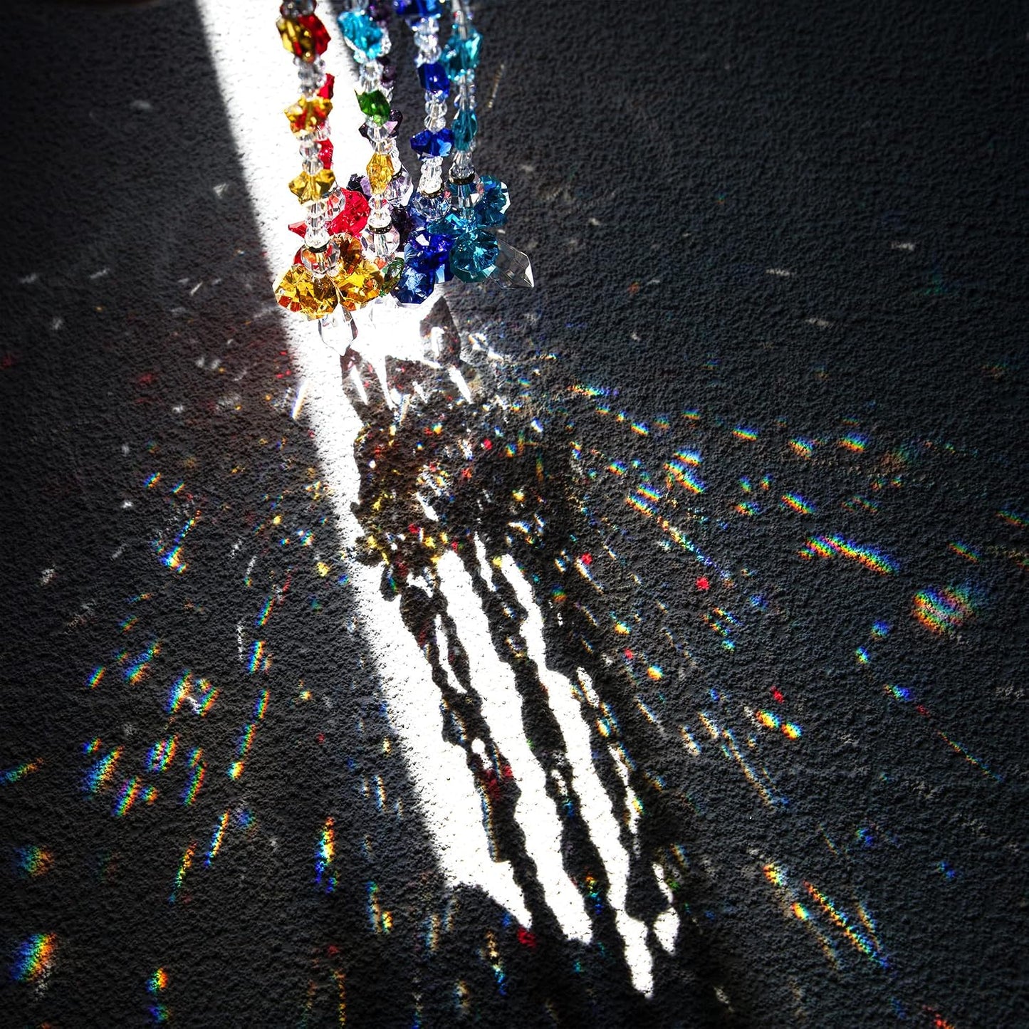 Set 7 Suncathers Angel Guardia Cristal Colección Rainbow
