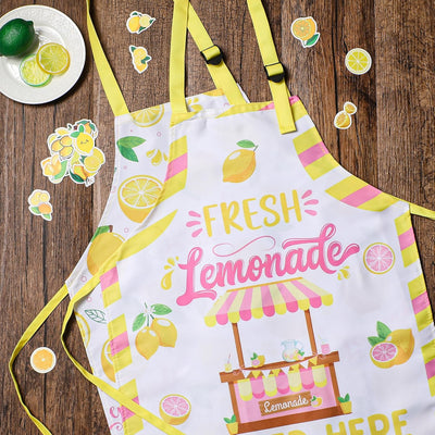 Delantal de cocina para niños con soporte de limonada