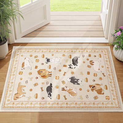 Alfombra entrada 2x3 lavable antideslizante pelo bajo cocina baño